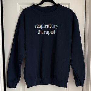Navy Respiratory Therapist Sweatshirt
